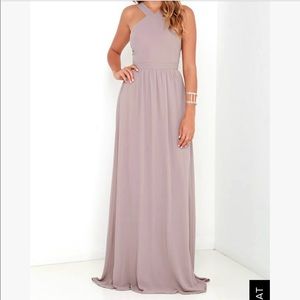Lulus taupe maxi dress